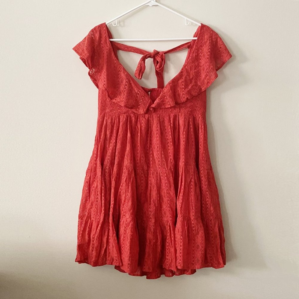 ✨HP✨Free People Undone Lace Mini Dress NWOT - Picture 6 of 13